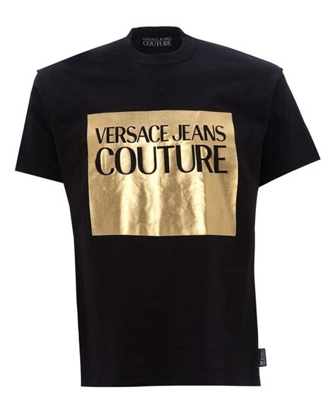 versace foil t shirt|VERSACE JEANS COUTURE .